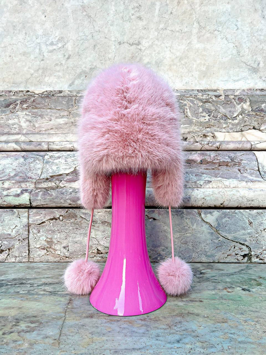FURRY HAT Pink – ELY.B HATS FIRENZE