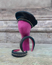 Carica l&#39;immagine nel visualizzatore di Gallery, denim-berretto-headband-cristalli-perle-elyb-hats